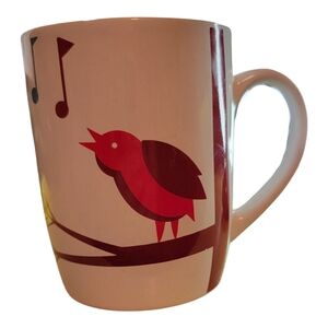 Starbucks 2012 White Coffee Mug‎ with Song Bird